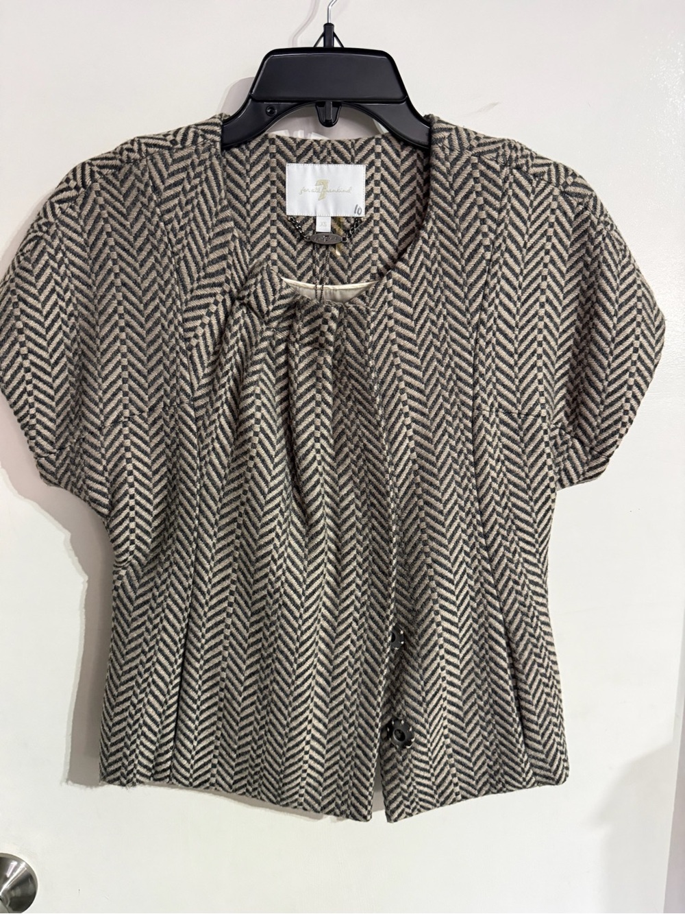 BNWT Women’s For All 7 Mankind Button Down Blazer Top Jacket Size XS